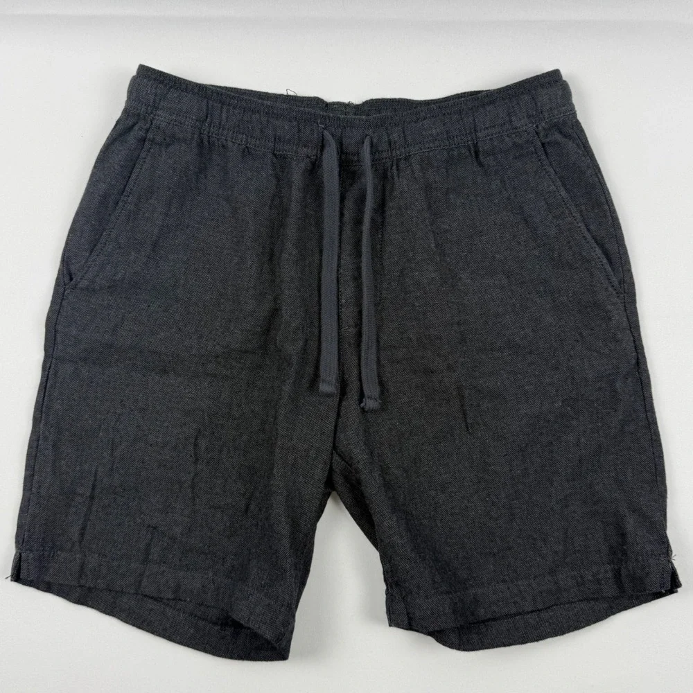 Banana Republic Mens Deck Short Charcoal Gray Drawstring Shorts Small NWT